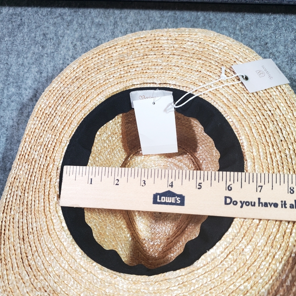 Brixton Joanna Wide Brim Straw Hat - Honey Sunrise Size S / 7 - Picture 12 of 12